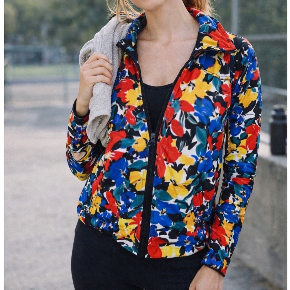 FP2 Beach Riot Erica Jacket In Buttercup‎ Floral medium bright colors